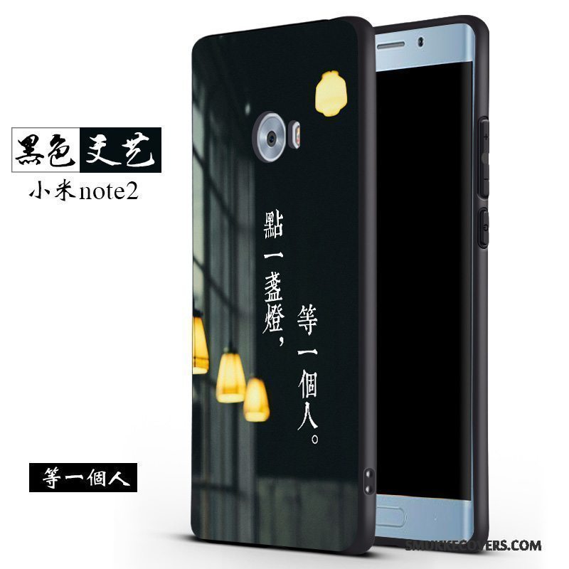Etui Mi Note 2 Silikone Telefonnubuck, Cover Mi Note 2 Kreativ Trend Anti-fald