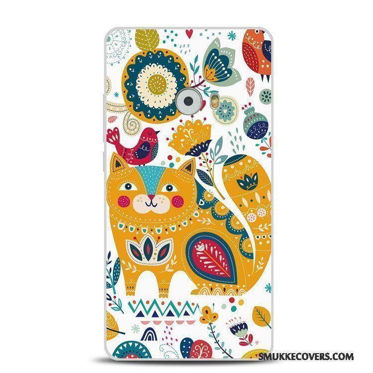 Etui Mi Note 2 Support Blomster Telefon, Cover Mi Note 2 Relief Lille Sektion Løve