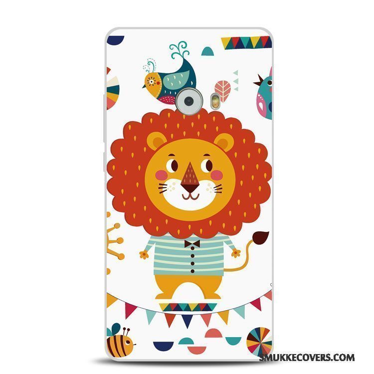 Etui Mi Note 2 Support Blomster Telefon, Cover Mi Note 2 Relief Lille Sektion Løve