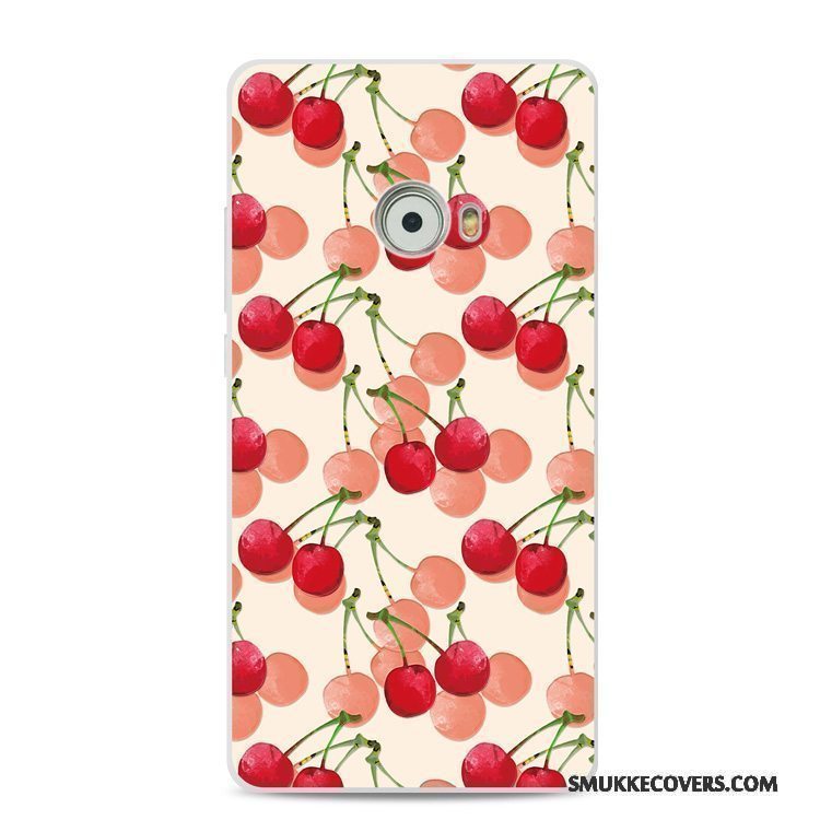 Etui Mi Note 2 Tasker Lyseblå Blomster, Cover Mi Note 2 Blød Rød Lille Sektion