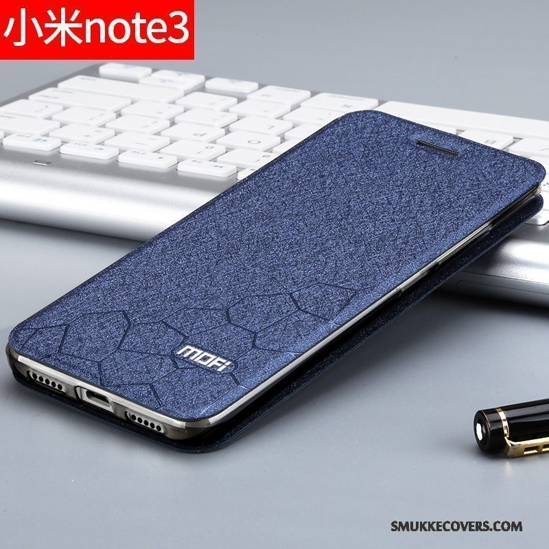 Etui Mi Note 3 Beskyttelse Guld Telefon, Cover Mi Note 3 Tasker Lille Sektion Anti-fald