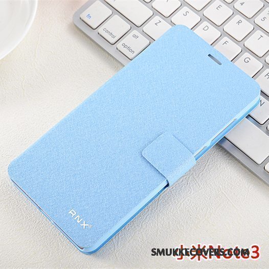 Etui Mi Note 3 Beskyttelse Lille Sektion Anti-fald, Cover Mi Note 3 Tasker Telefonblå