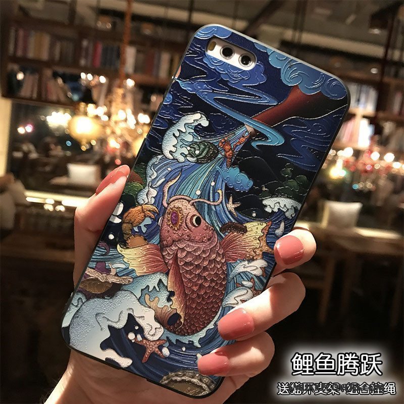 Etui Mi Note 3 Farve Hængende Ornamenter Lille Sektion, Cover Mi Note 3 Silikone Kinesisk Stil Smuk