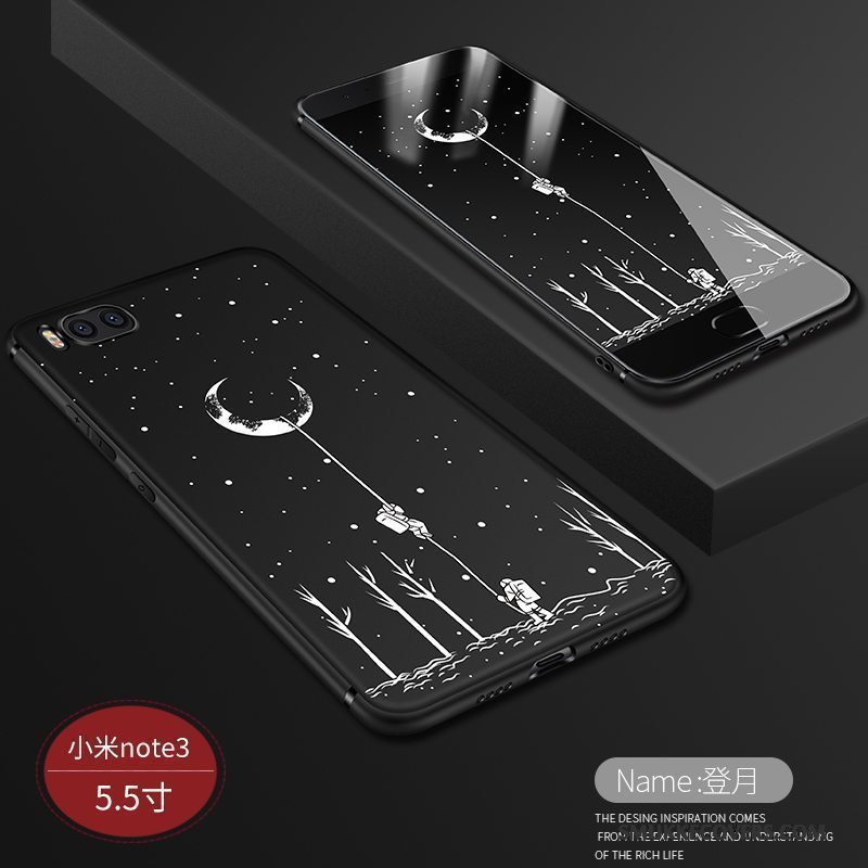 Etui Mi Note 3 Kreativ Af Personlighed Telefon, Cover Mi Note 3 Blød Lille Sektion Anti-fald