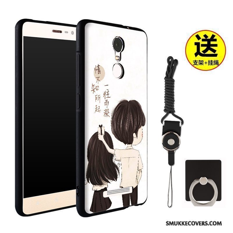 Etui Mi Note 3 Silikone Anti-fald Rød, Cover Mi Note 3 Cartoon Telefontrend