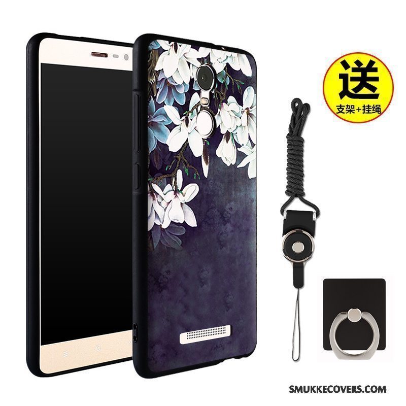 Etui Mi Note 3 Silikone Anti-fald Rød, Cover Mi Note 3 Cartoon Telefontrend