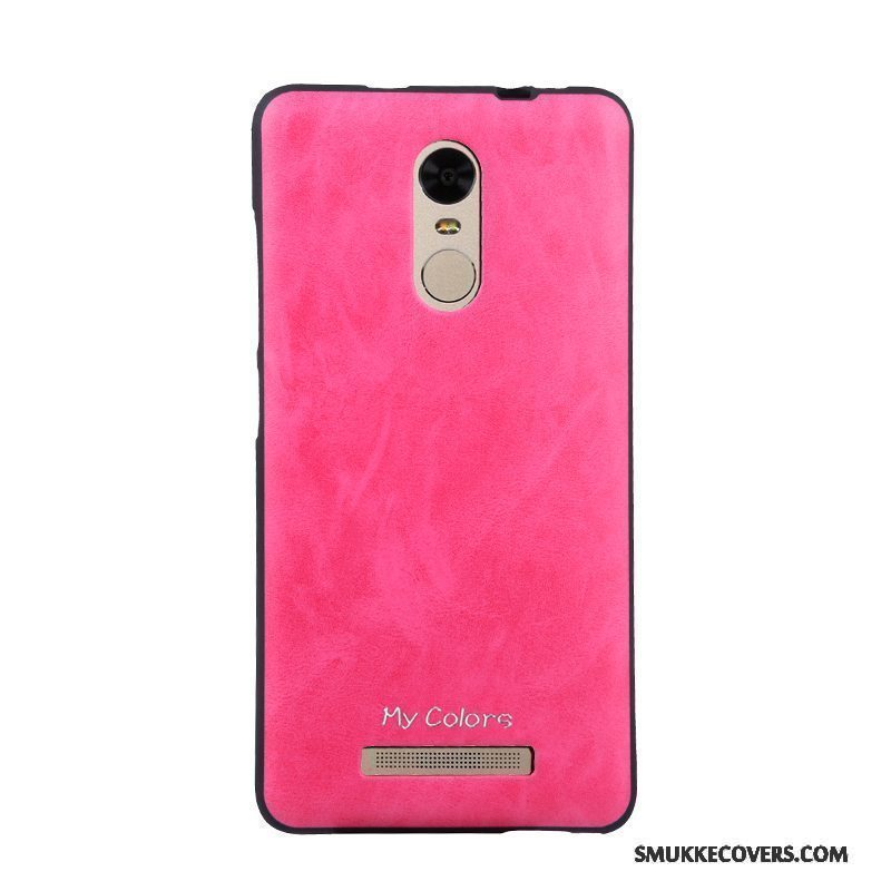 Etui Mi Note 3 Silikone Nubuck Anti-fald, Cover Mi Note 3 Tasker Telefonrød
