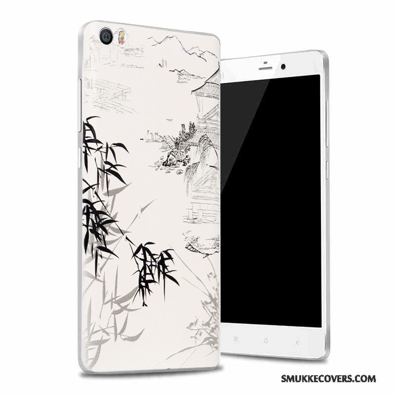 Etui Mi Note Beskyttelse Hvid Glas, Cover Mi Note Telefonsort