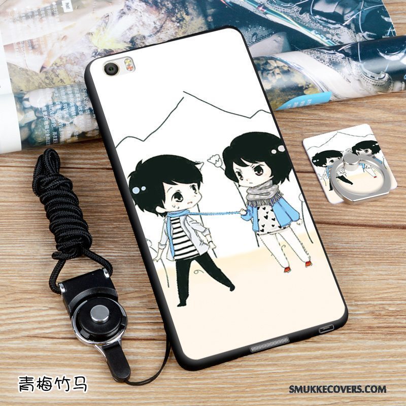 Etui Mi Note Blød Anti-fald Sort, Cover Mi Note Farve Hængende Ornamenter Telefon