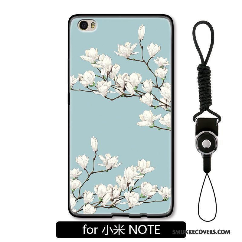 Etui Mi Note Relief Frisk Anti-fald, Cover Mi Note Mode Blomster Simple