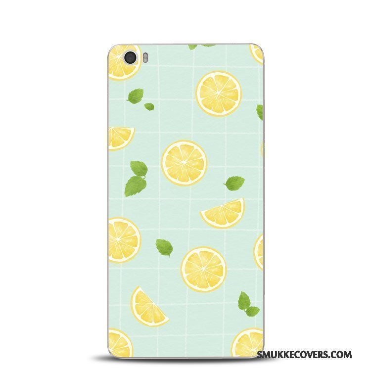 Etui Mi Note Relief Frisk Telefon, Cover Mi Note Blød Citron Lille Sektion