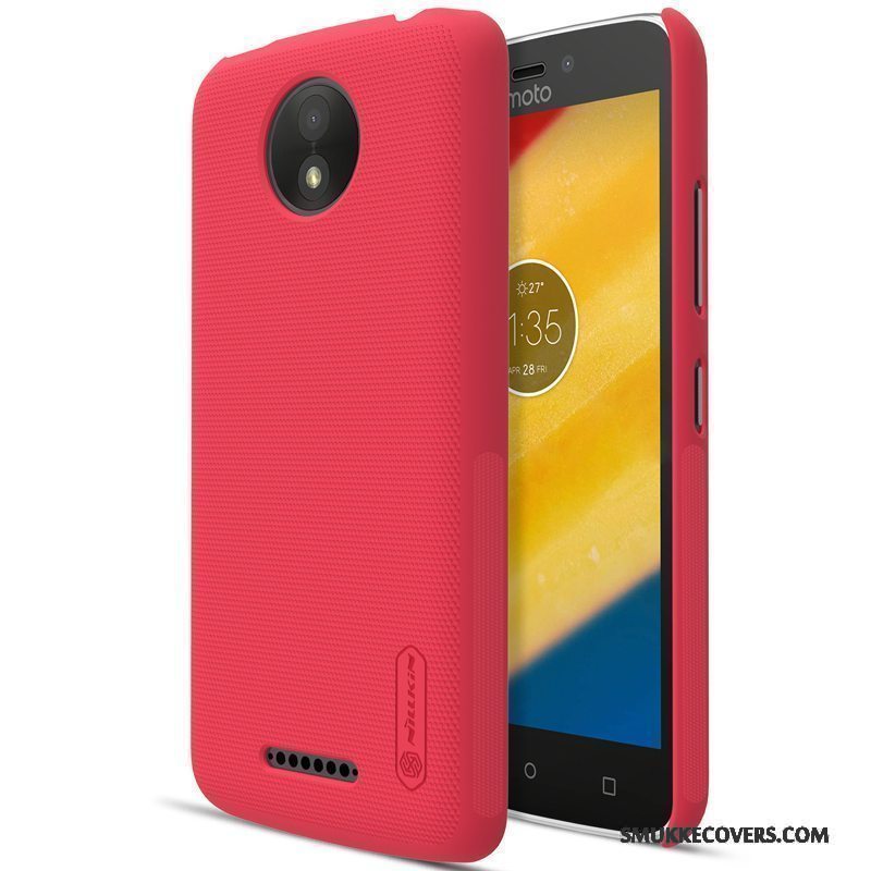 Etui Moto C Plus Beskyttelse Telefonhvid, Cover Moto C Plus Guld Hård