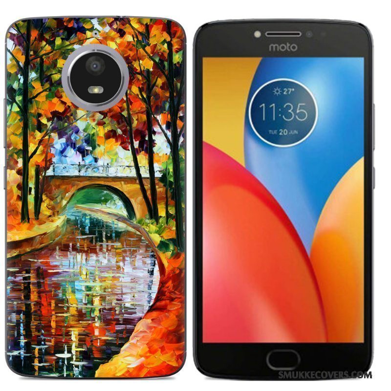 Etui Moto E4 Plus Beskyttelse Anti-fald Mønster, Cover Moto E4 Plus Farve Telefon