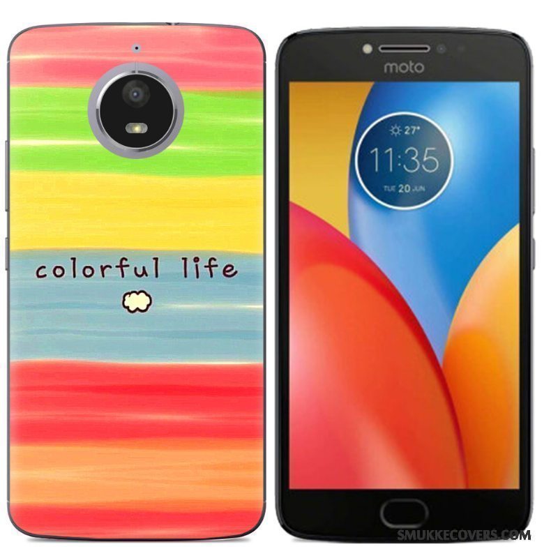 Etui Moto E4 Plus Beskyttelse Anti-fald Mønster, Cover Moto E4 Plus Farve Telefon