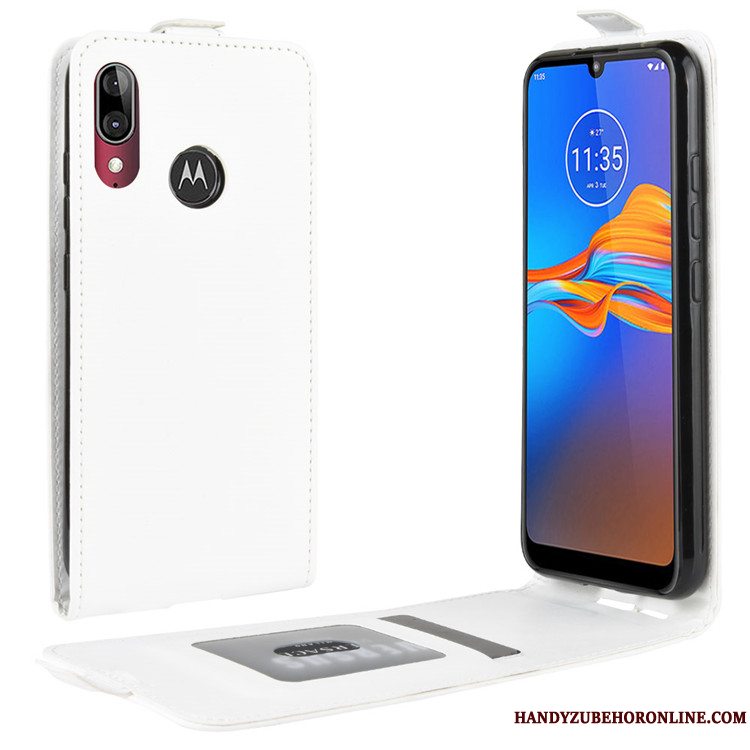 Etui Moto E6 Plus Folio Telefonanti-fald, Cover Moto E6 Plus Læder