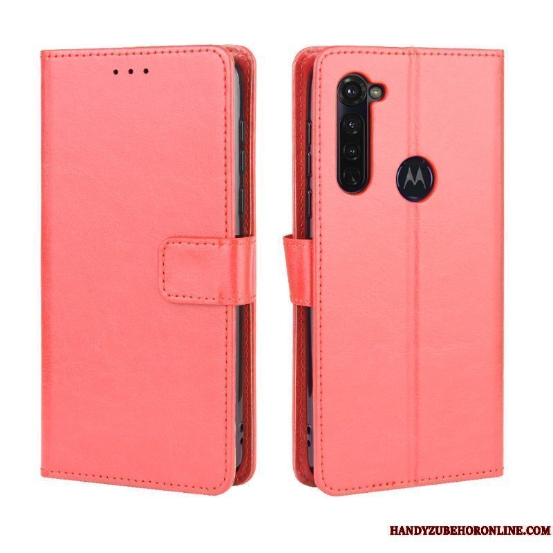 Etui Moto G Pro Blød Kort Telefon, Cover Moto G Pro Læder Anti-fald Mønster