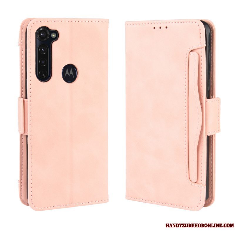 Etui Moto G Pro Læder Anti-fald Mønster, Cover Moto G Pro Vintage Telefonsort