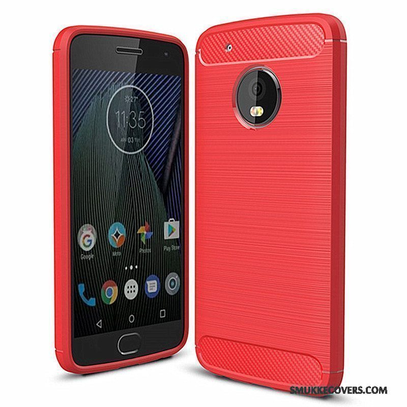 Etui Moto G5 Beskyttelse Telefongrøn, Cover Moto G5 Blød Fiber