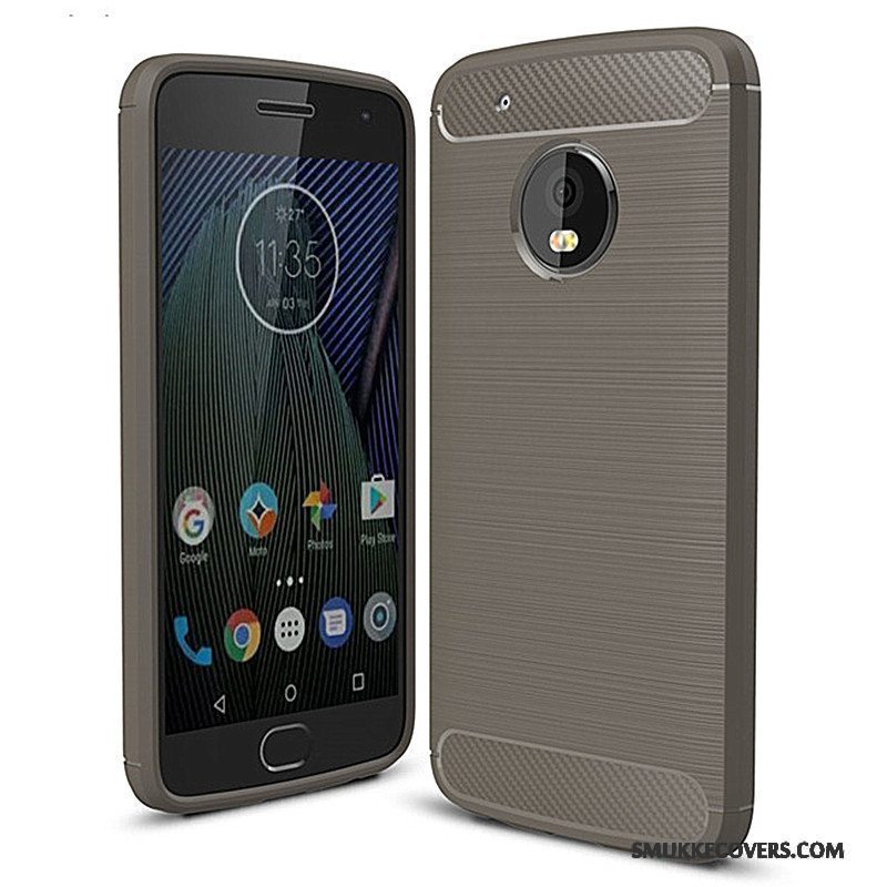 Etui Moto G5 Beskyttelse Telefongrøn, Cover Moto G5 Blød Fiber