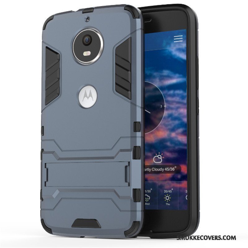 Etui Moto G5 Plus Support Armour Anti-fald, Cover Moto G5 Plus Tasker Lyseblå Telefon