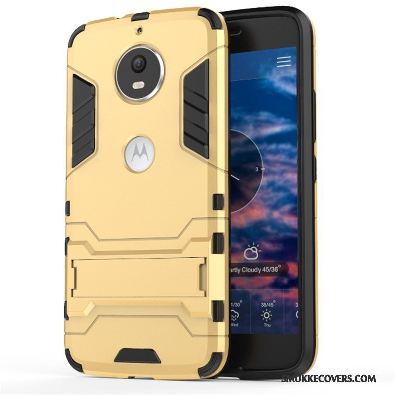 Etui Moto G5 Plus Support Armour Anti-fald, Cover Moto G5 Plus Tasker Lyseblå Telefon