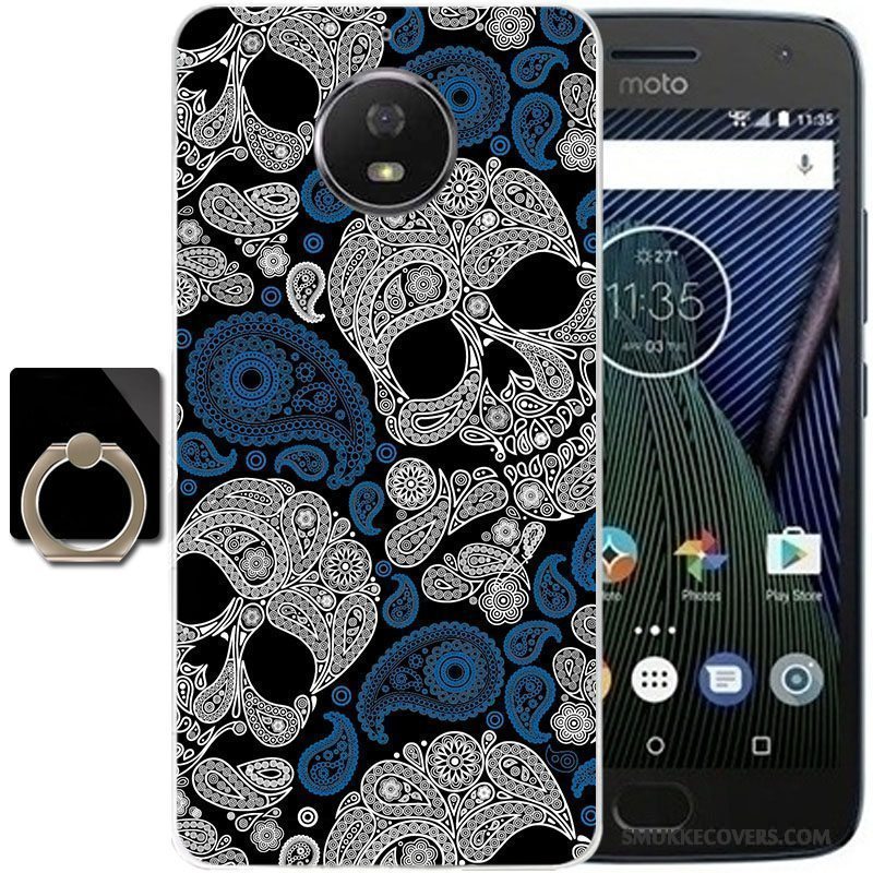 Etui Moto G5 Plus Tasker Telefonanti-fald, Cover Moto G5 Plus Blød Sort