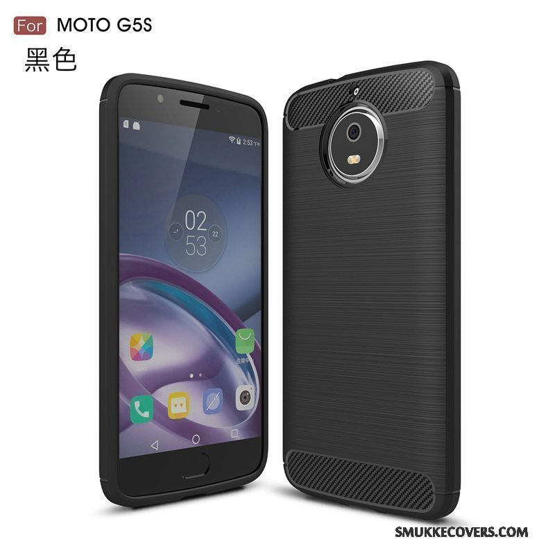 Etui Moto G5s Beskyttelse Rød Silke, Cover Moto G5s Telefonanti-fald