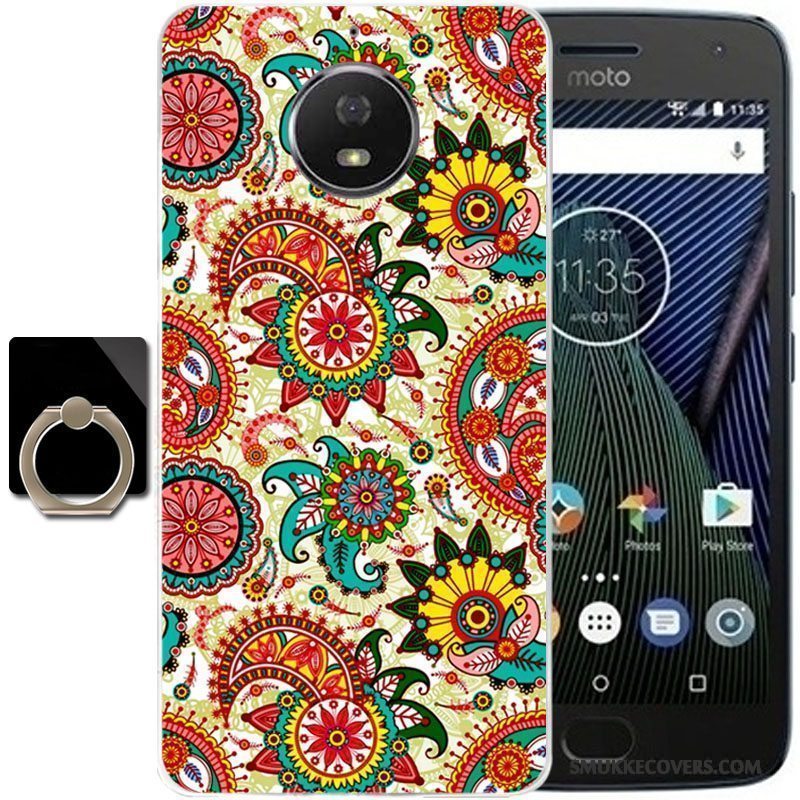 Etui Moto G5s Plus Silikone Telefonanti-fald, Cover Moto G5s Plus Tasker