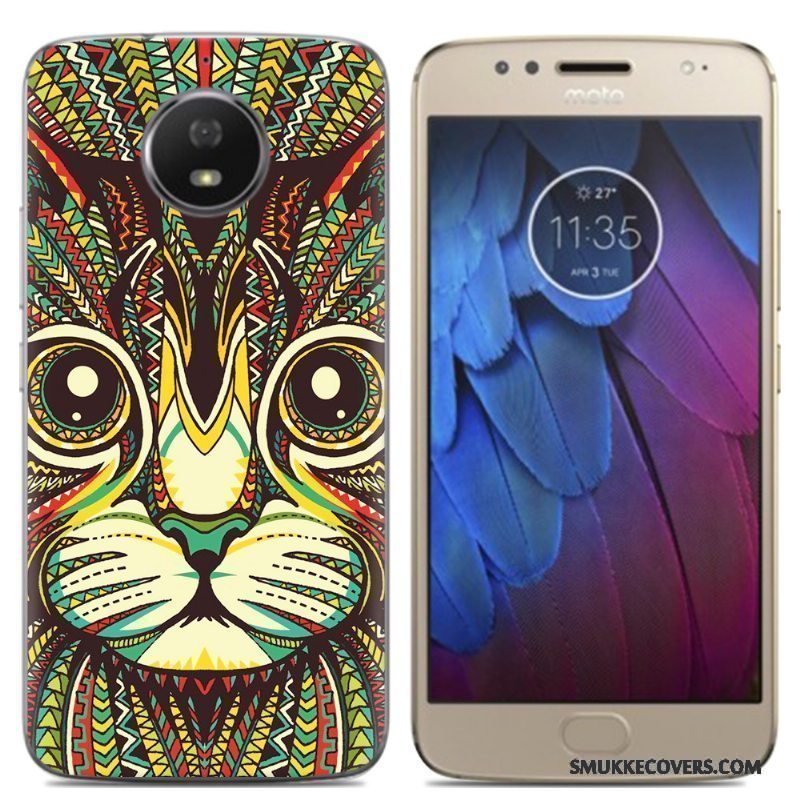 Etui Moto G5s Tasker Anti-fald Lyserød, Cover Moto G5s Kreativ Telefon