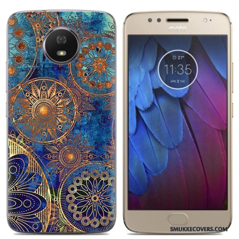 Etui Moto G5s Tasker Anti-fald Lyserød, Cover Moto G5s Kreativ Telefon