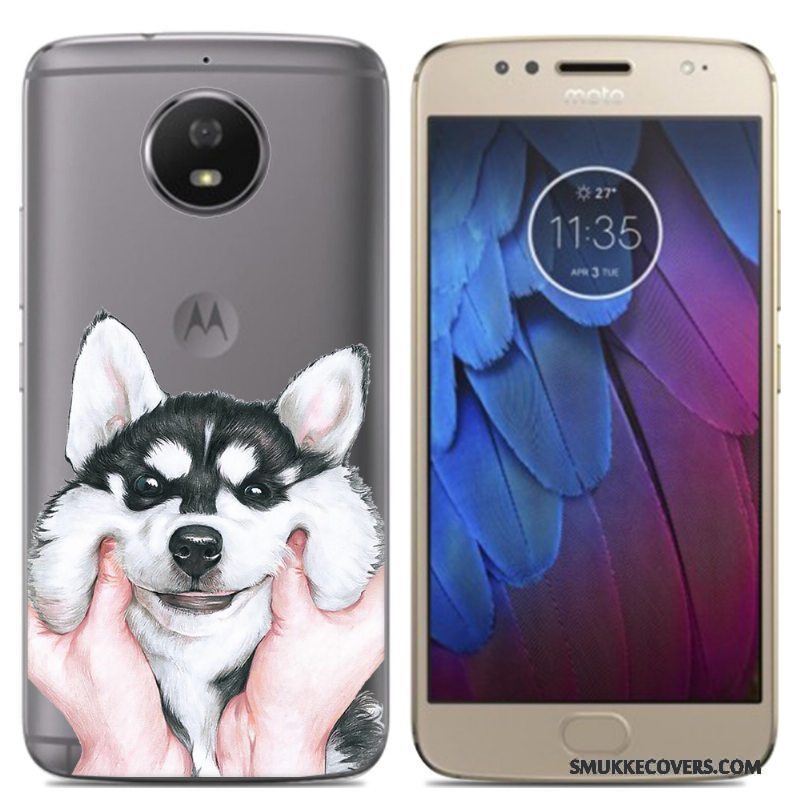 Etui Moto G5s Tasker Anti-fald Lyserød, Cover Moto G5s Kreativ Telefon