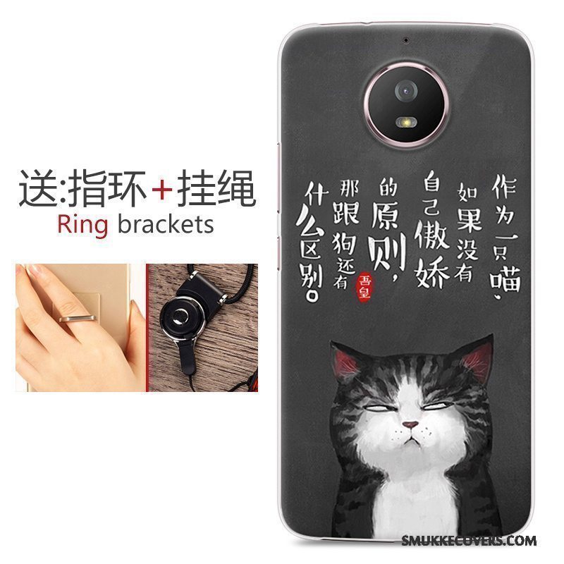 Etui Moto G5s Tasker Frisk Anti-fald, Cover Moto G5s Beskyttelse Cyan Telefon