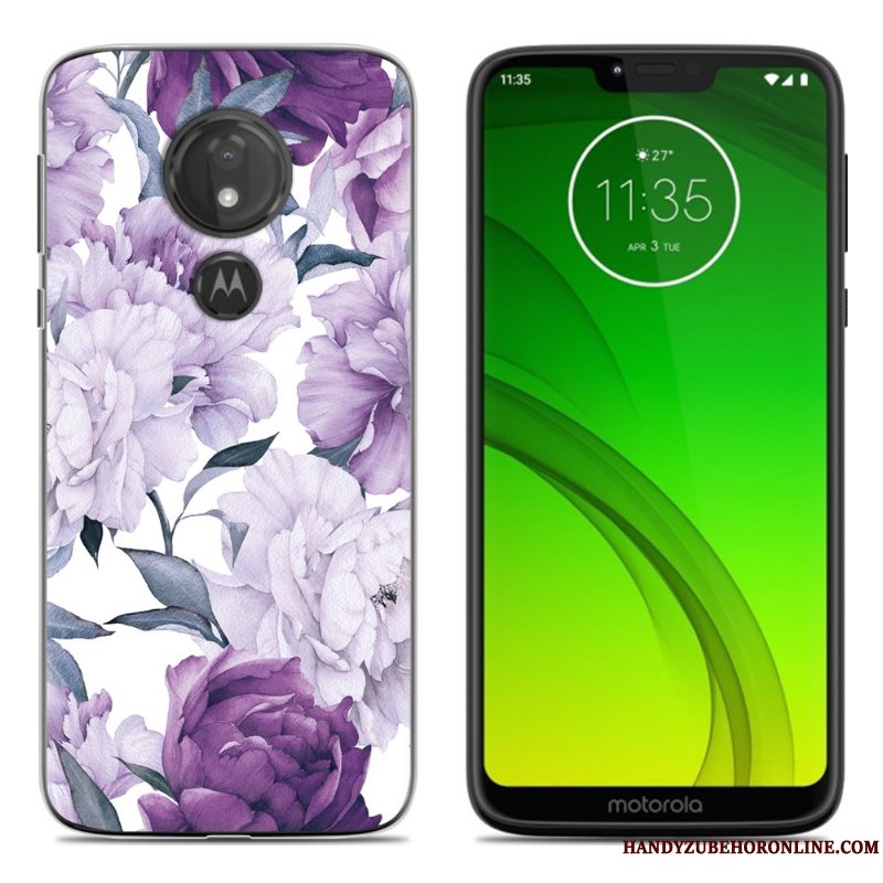 Etui Moto G7 Play Blød Sort Af Personlighed, Cover Moto G7 Play Kreativ Telefon