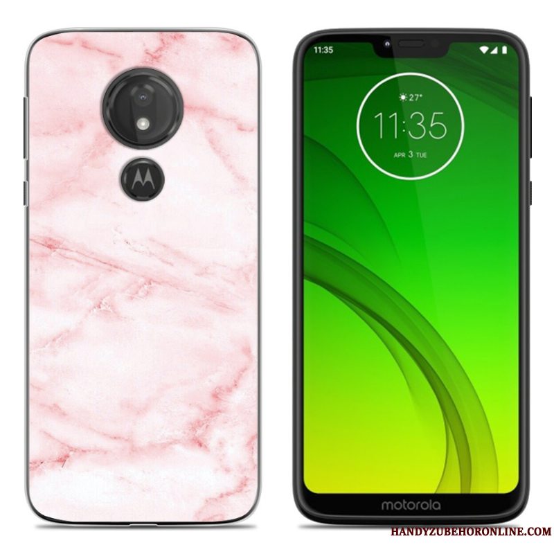 Etui Moto G7 Play Blød Sort Af Personlighed, Cover Moto G7 Play Kreativ Telefon