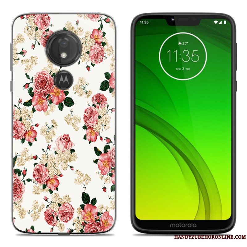 Etui Moto G7 Play Blød Sort Af Personlighed, Cover Moto G7 Play Kreativ Telefon