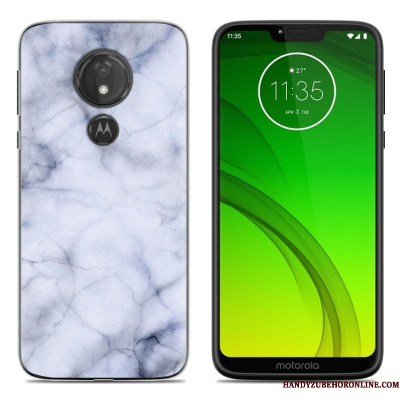 Etui Moto G7 Play Blød Sort Af Personlighed, Cover Moto G7 Play Kreativ Telefon