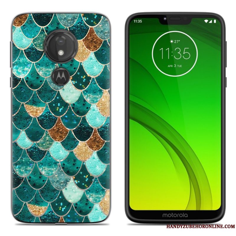 Etui Moto G7 Play Blød Sort Af Personlighed, Cover Moto G7 Play Kreativ Telefon