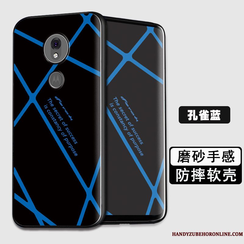 Etui Moto G7 Play Tasker Anti-fald Sort, Cover Moto G7 Play Blød Telefon