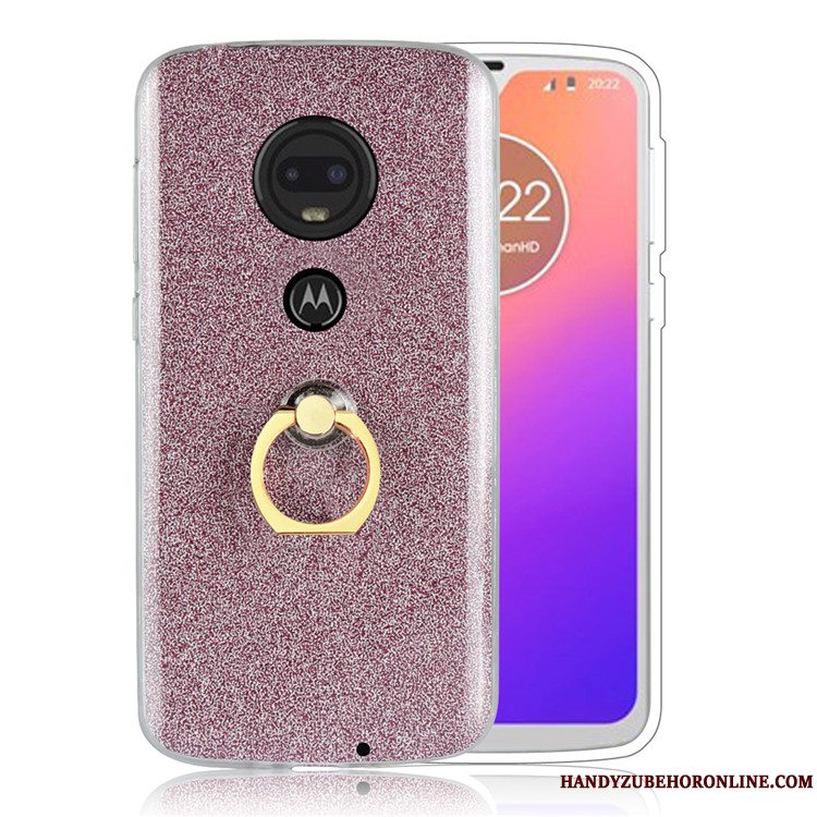 Etui Moto G7 Plus Beskyttelse Telefonguld, Cover Moto G7 Plus Business Ring