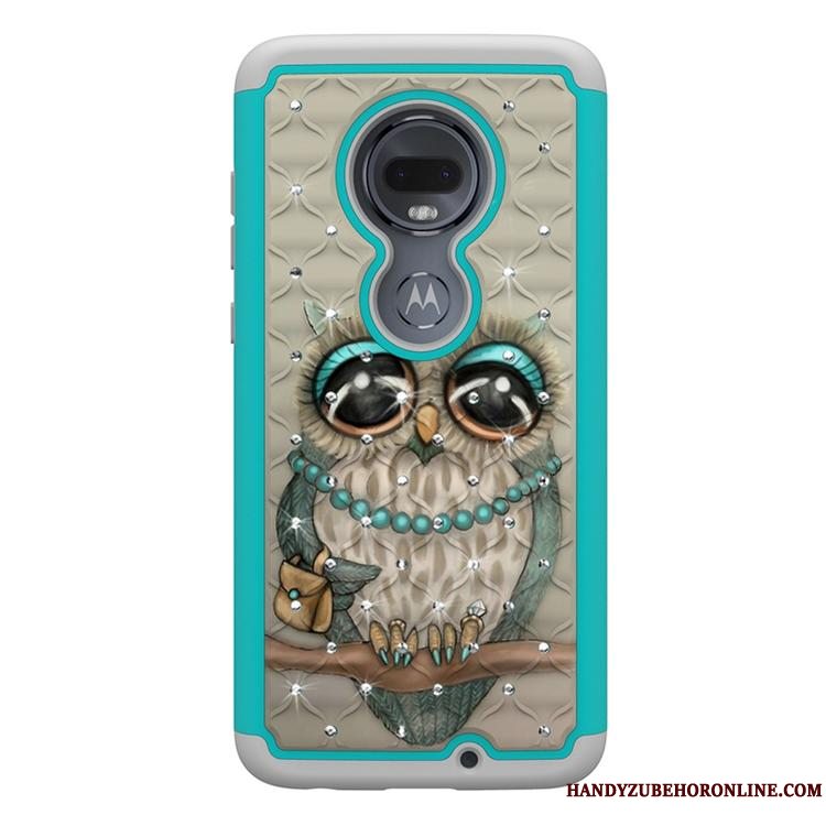 Etui Moto G7 Plus Tasker Trend Anti-fald, Cover Moto G7 Plus Cartoon Telefonaf Personlighed