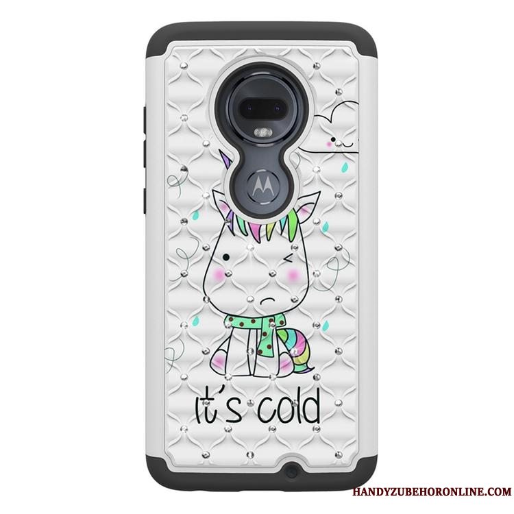 Etui Moto G7 Plus Tasker Trend Anti-fald, Cover Moto G7 Plus Cartoon Telefonaf Personlighed