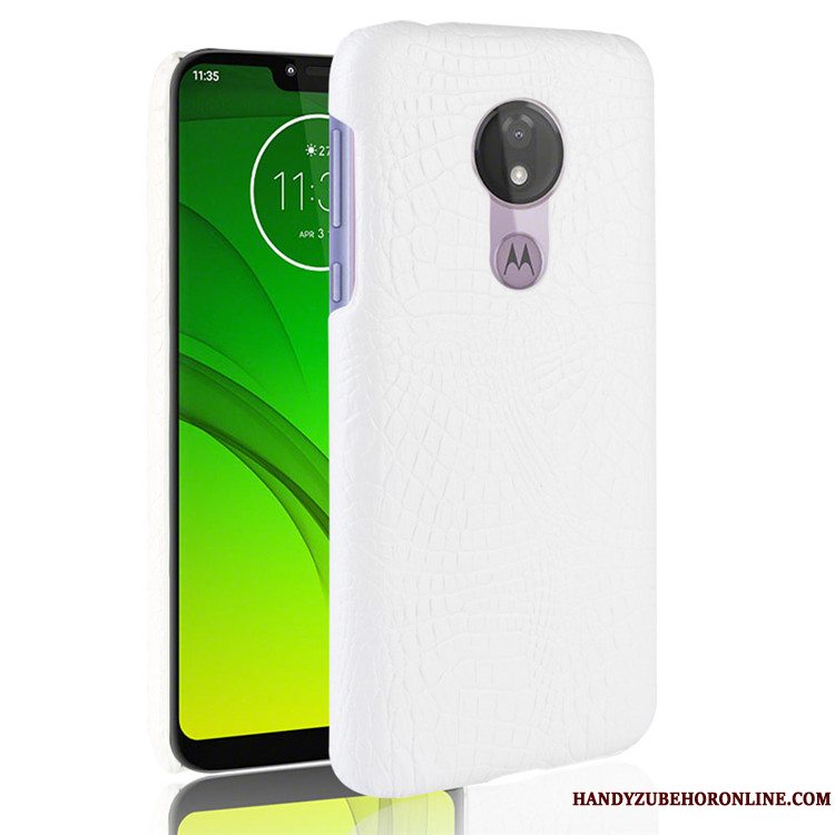 Etui Moto G7 Power Kreativ Business Telefon, Cover Moto G7 Power Hvid