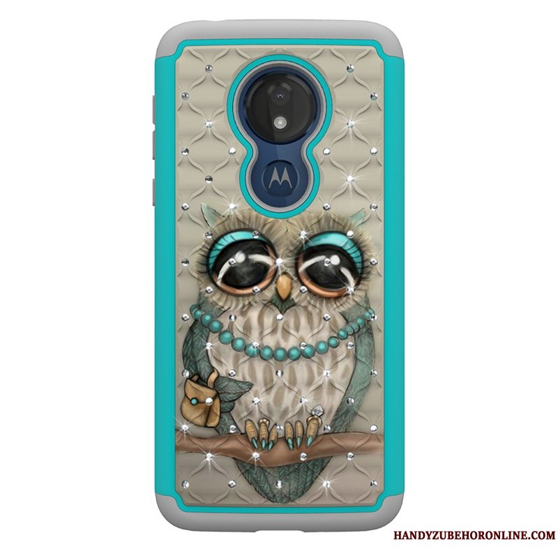 Etui Moto G7 Power Malet Telefonaf Personlighed, Cover Moto G7 Power Cartoon Trend Anti-fald