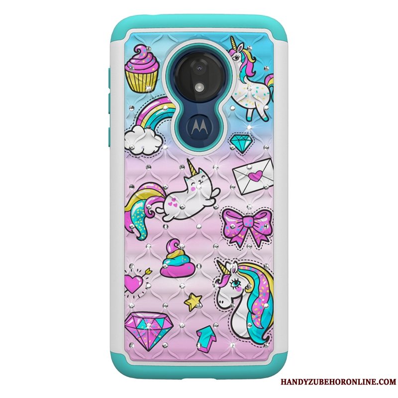 Etui Moto G7 Power Malet Telefonaf Personlighed, Cover Moto G7 Power Cartoon Trend Anti-fald