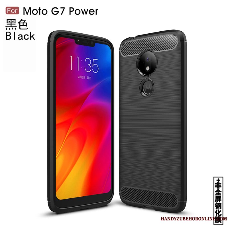 Etui Moto G7 Power Tasker Ny Grå, Cover Moto G7 Power Blød Trend Anti-fald