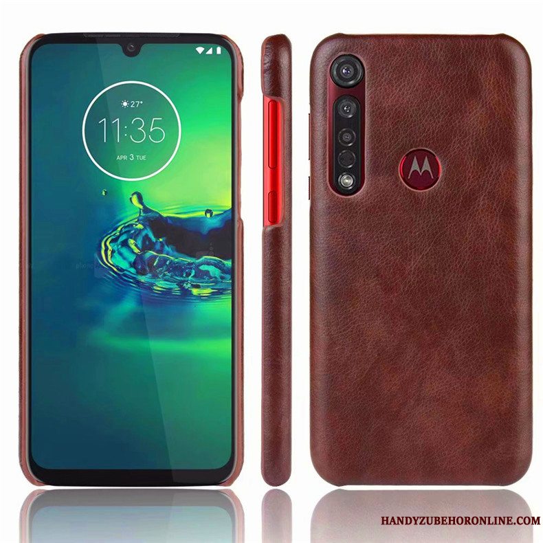 Etui Moto G8 Plus Beskyttelse Anti-fald Simple, Cover Moto G8 Plus Blå Telefon