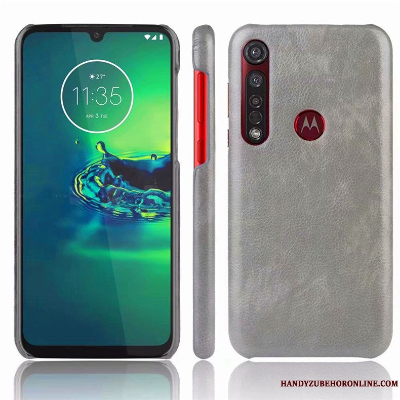 Etui Moto G8 Plus Beskyttelse Anti-fald Simple, Cover Moto G8 Plus Blå Telefon