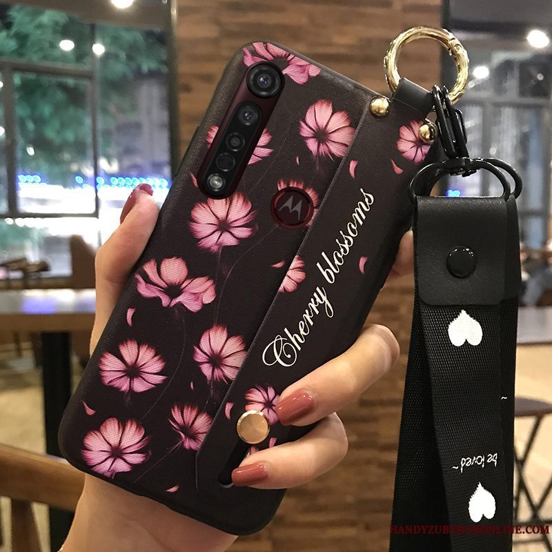 Etui Moto G8 Plus Blød Frisk Blomster, Cover Moto G8 Plus Support Lille Sektion Salg