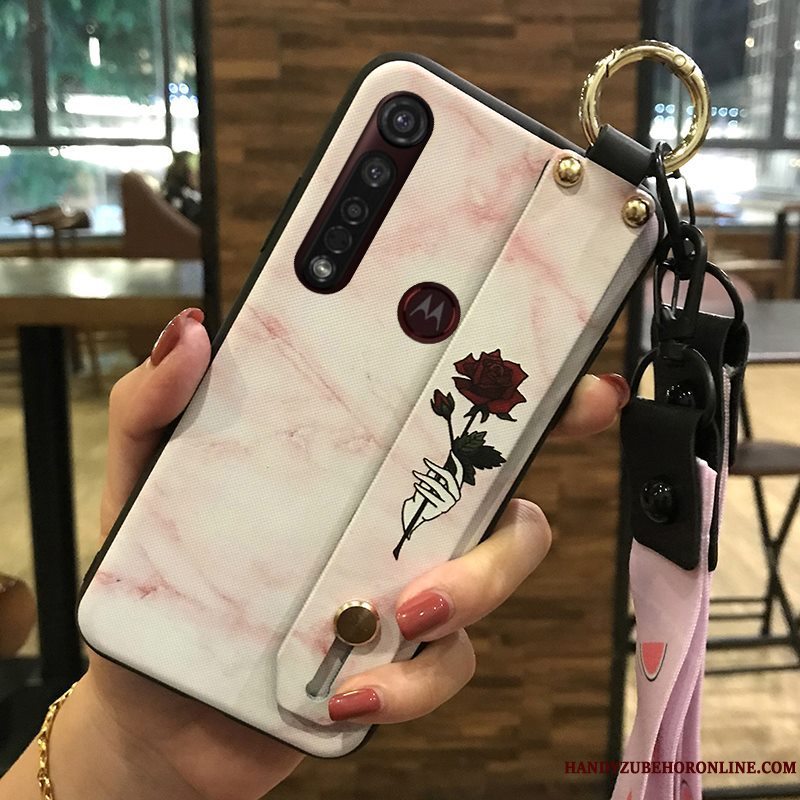 Etui Moto G8 Plus Blød Frisk Blomster, Cover Moto G8 Plus Support Lille Sektion Salg