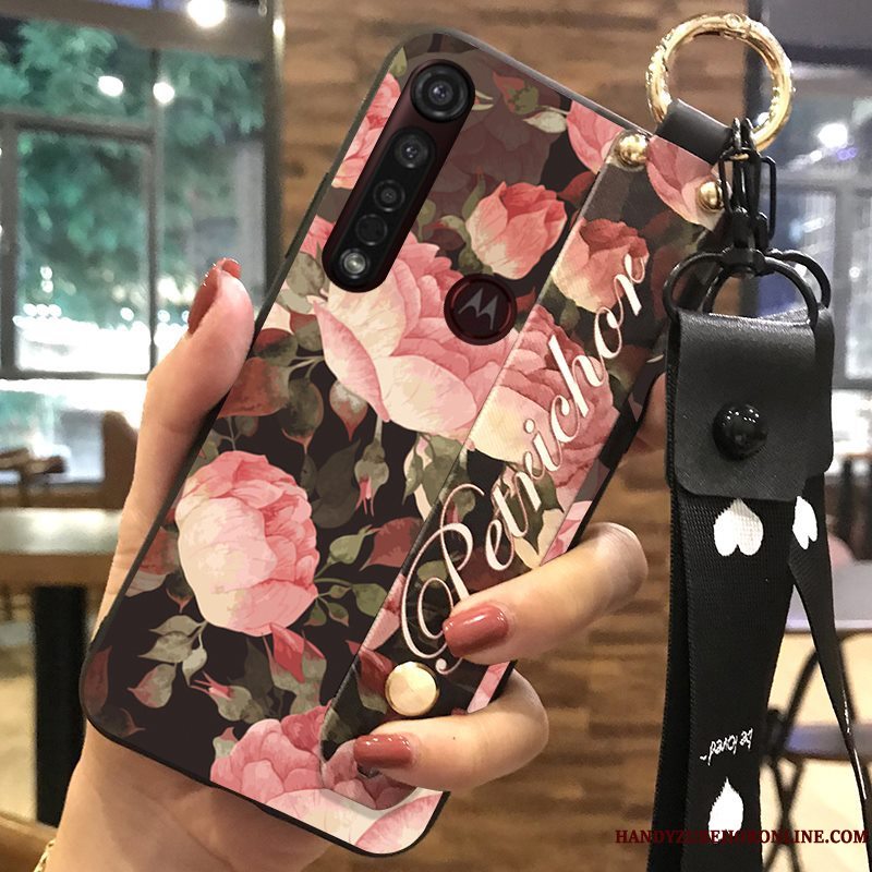 Etui Moto G8 Plus Blød Frisk Blomster, Cover Moto G8 Plus Support Lille Sektion Salg